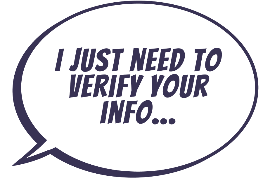 Verify your info!